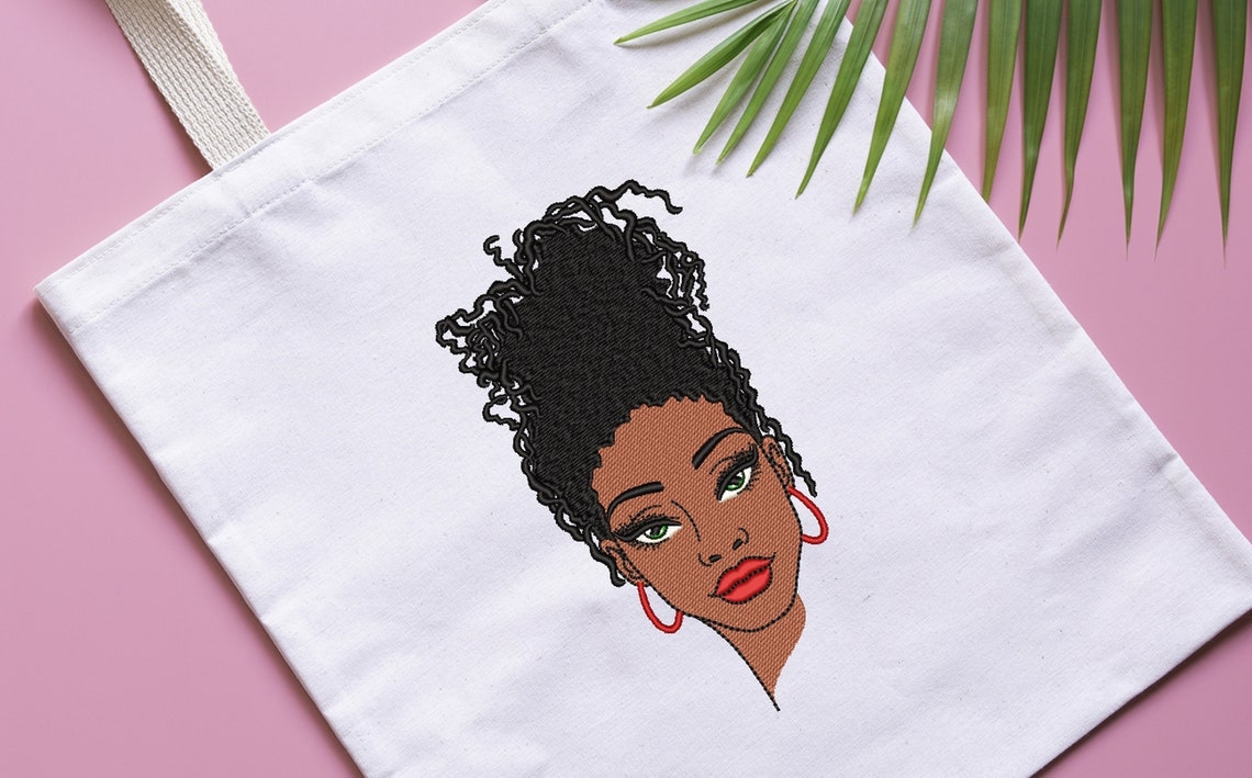 Black woman embroidery design african american woman  etsy Black woman embroidery design african american woman  etsy