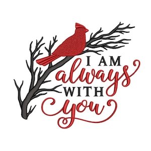 Cardinal Embroidery Design Remembrance Bird Embroidery File 3 Sizes for 5x7 6x10 Hoop Instant Download Halloween Ghost Design 4 Sizes