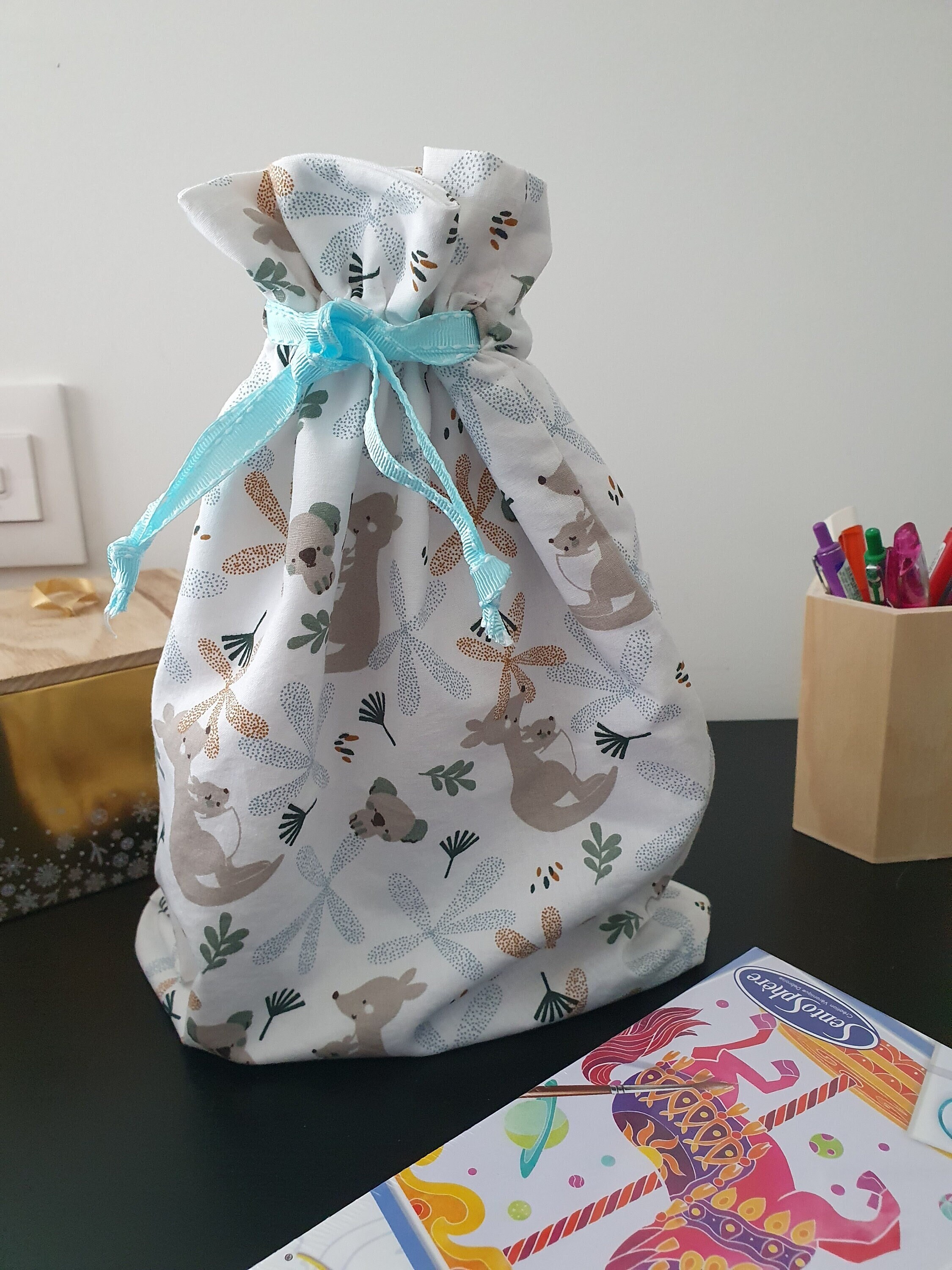 Sac De Rangement Géant Pour Papier Cadeau De Noël & Accessoires – 82 X 34 X 13 Cm – Ram – Étanche Avec Poignées