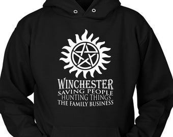 Winchester Hoodie, Saving People, Hunting Things, Supernatural Hoodie, Unisex Hoodie,  Supernatural, Winchester's, Supernatural Gift