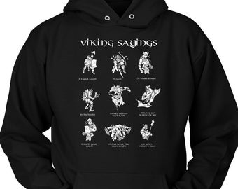 Viking Apparel, Viking Warrior, "Viking Sayings" Unisex Hoodie, Viking Hoodie, Norse Hoodie, Nordic, Celtic Hoodie, Viking Design, Viking