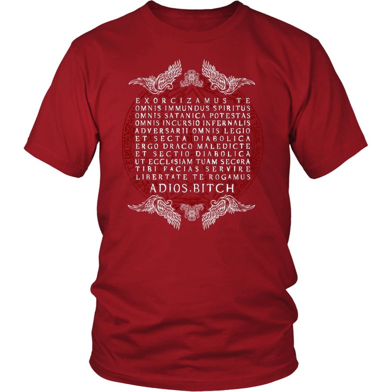 Adios Bitch Shirt, Supernatural Shirt, Unisex Shirt, Supernatural Art, Supernatural Print, Supernatural Design, Supernatural Tee Red