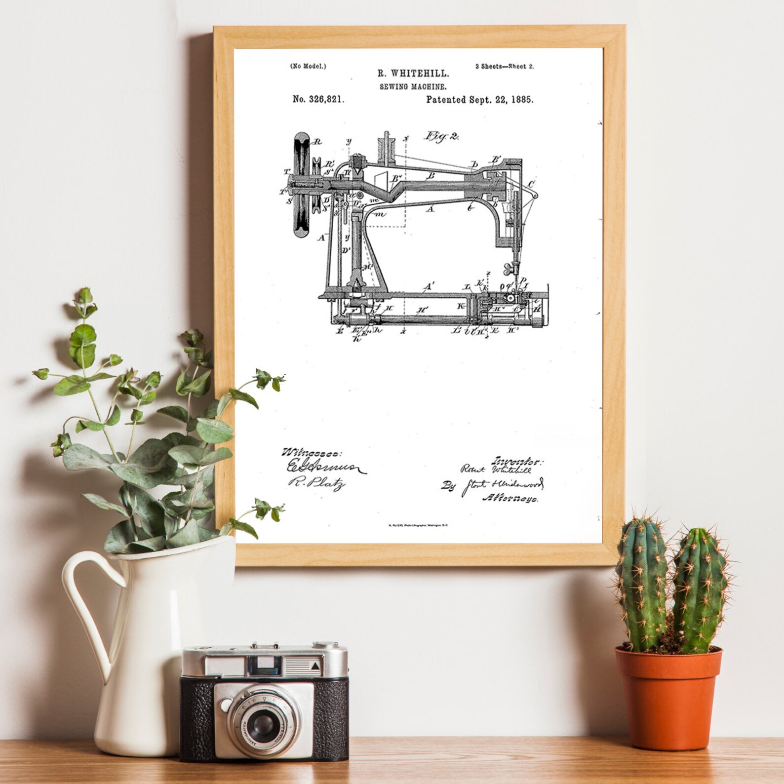 Sewing Machine Poster Sewing Machine Blueprint Sewing Etsy