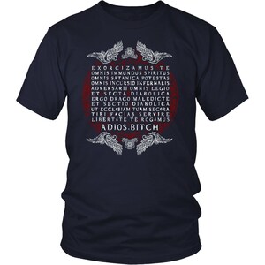 Adios Bitch Shirt, Supernatural Shirt, Unisex Shirt, Supernatural Art, Supernatural Print, Supernatural Design, Supernatural Tee Navy