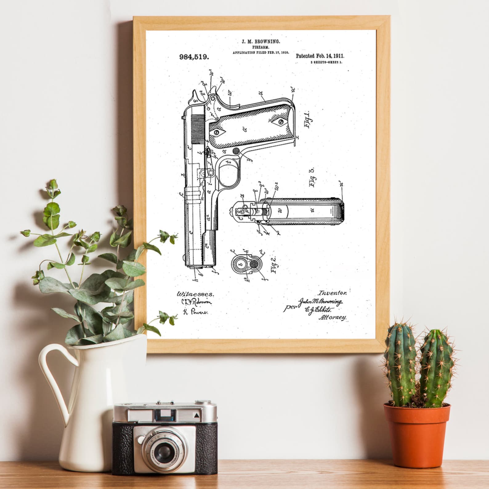 Firearm Print Set Gun Print Gun Print Art Gun Wall Art Etsy