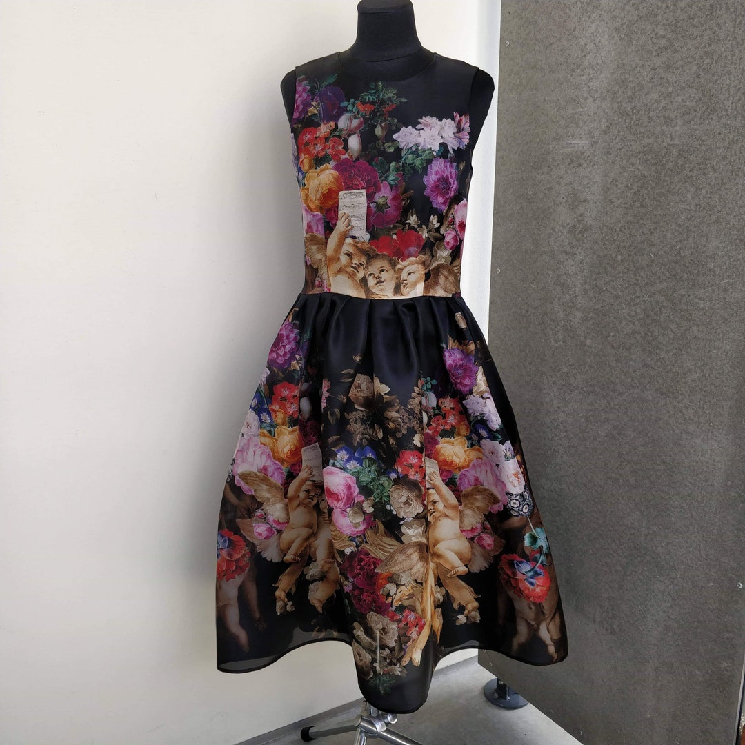 black silk dress with flowers Lulus | Black Floral Satin Cowl Neck Slip Midi Dress | Womens | X-Large (Available in XXL, XXS, XS, S, M, L)