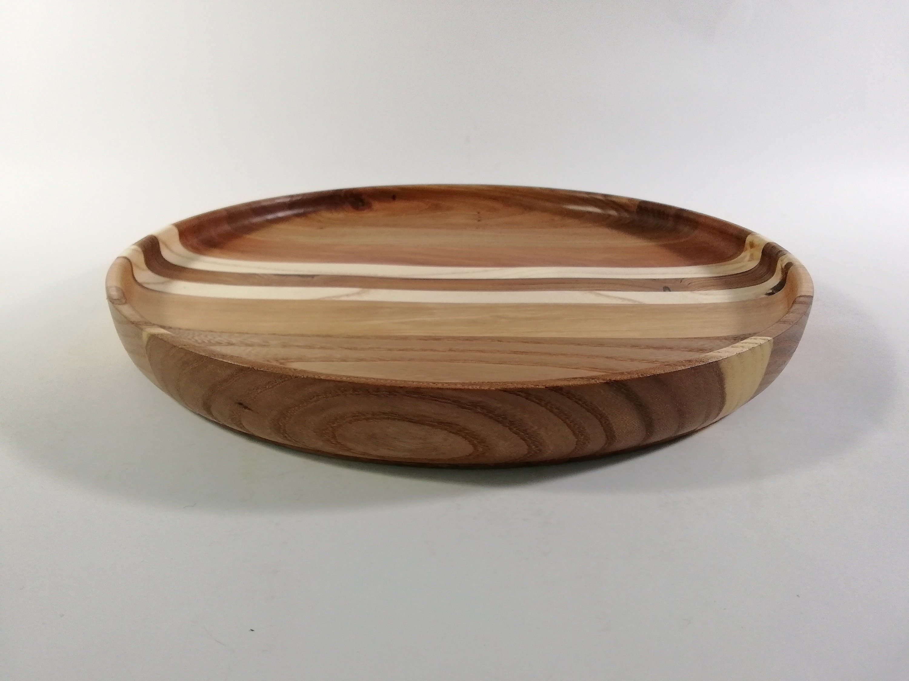 Round Wood Tray 11 Made From 4 Types of Wood. Free Etsy New Zealand