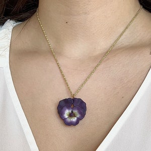 Antique Art Nouveau 14K Yellow Gold, Enamel and Amethyst Pansy Brooch / Watch Pin or Pendant
