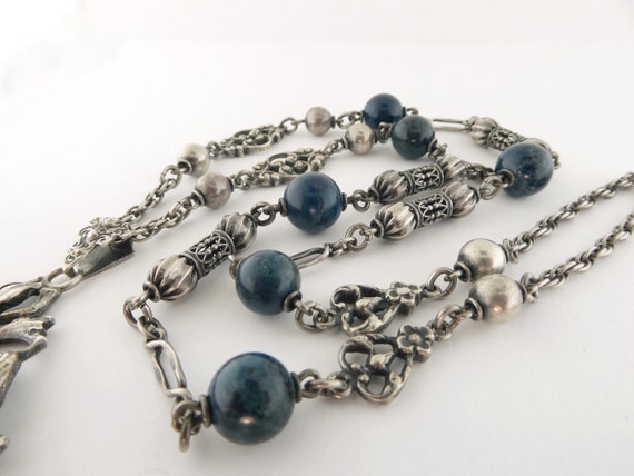 Vintage Peruzzi Sterling Silver and Sodalite Myth… - image 5