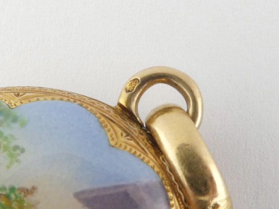 Antique French Victorian 18K Yellow Gold & Enamel… - image 7