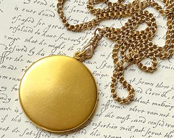Antique Victorian 14K Yellow Gold Large 2" Locket | 37.1 grams
