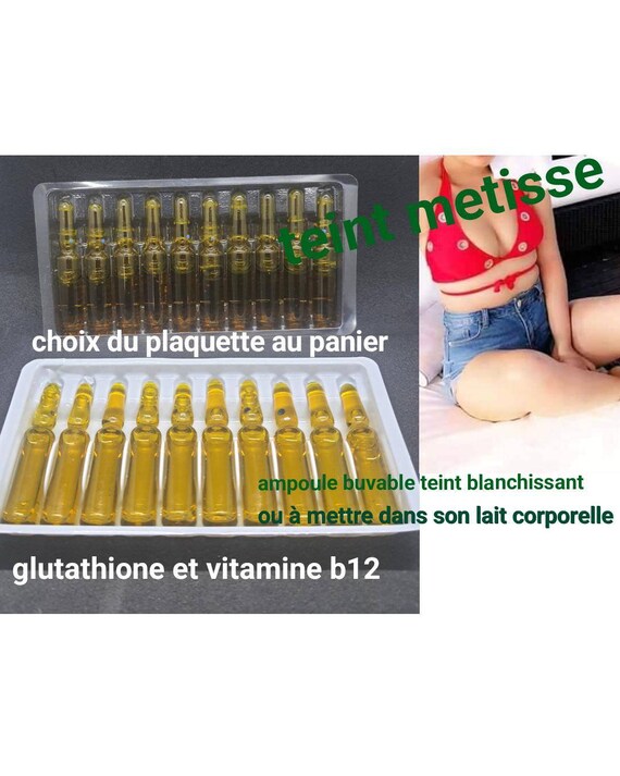 Ampoule glutathione buvable ou à mettre dans son lait Etsy France