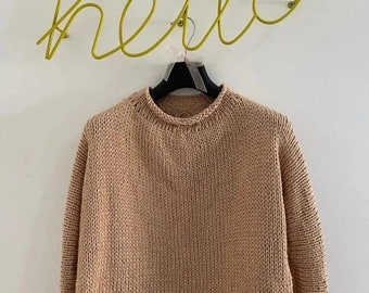 Handmade cotton sweater