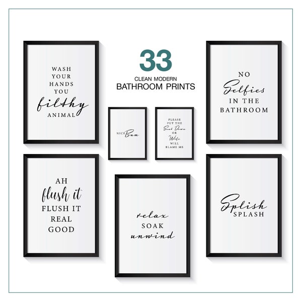 Bathroom Wall Art Etsy UK