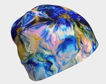 Royal Blue Garden Beanie