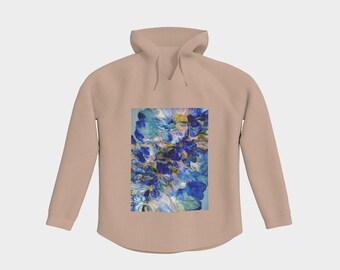 Royal Blue Garden Flow Pullover Hoodie