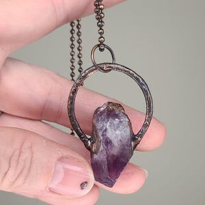 Electroformed Amethyst Necklace