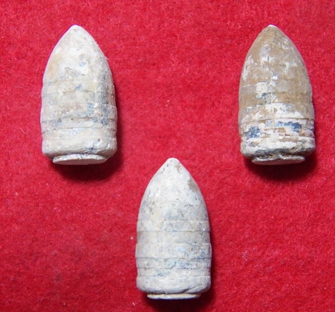 Early Bullets 3 Excavated Civil War .54 Cal.