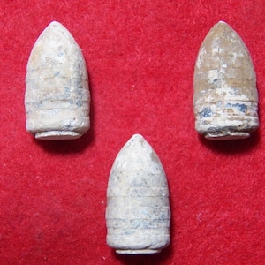 3 Excavated Civil War .54 Cal. &quot;Early&quot; Sharps Carbine Bullets - Manassas