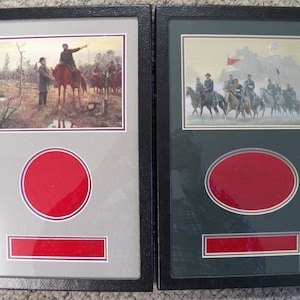 8&quot;X12&quot; Double Mats in A 8&quot;X12&quot; Riker Display Case For Civil War Artifacts Or Other Collectibles