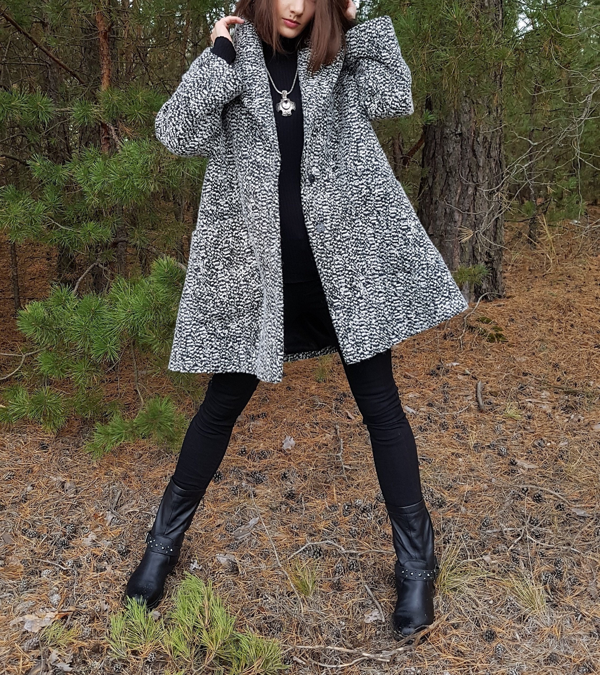 Women's spring wool jacket Clearance