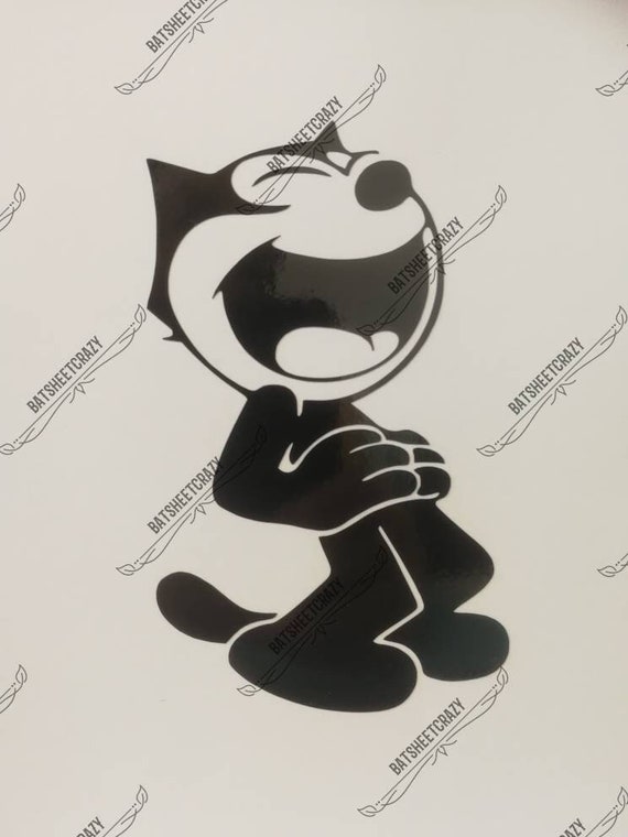 Felix Outdoor Rated Vinyl Sticker - 5 Inch Decal For Windows, Cars, Laptops & Crafts