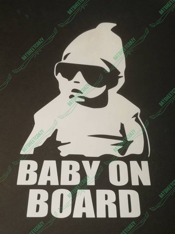 Hangover Inspired Baby Carlos Baby on Board Adhesive Vinyl Vehicle  Decal/bumper Sticker. 