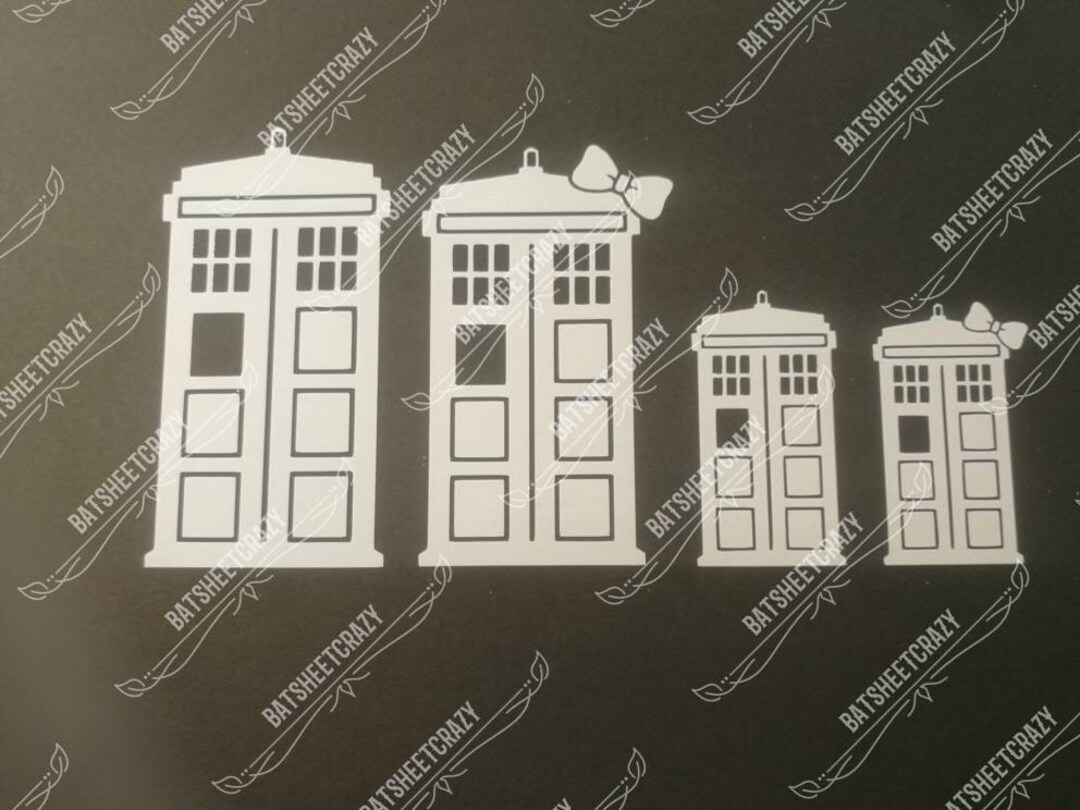 Fun Doctor Who Tardis 'stick Family' Adhesive Vinyl Decals for Car/van ...