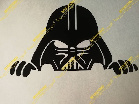 Star Wars inspired decal sticker Darth Vader different colors and sizes Star Wars inspired decal sticker Darth Vader different colors and sizes