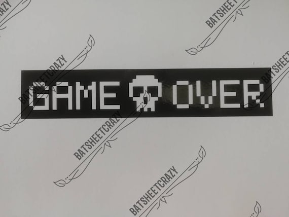 Game Over Edited Graphic Sticker - Game Over Edited Graphic