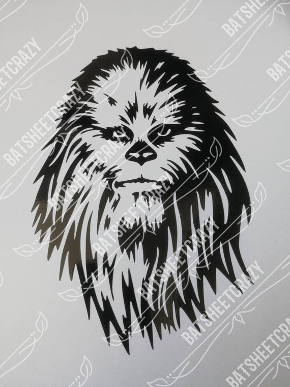 Ligero Arturo Alérgico Star Wars Realistic Chewbacca Face Adhesive Vinyl Decal for - Etsy