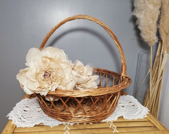 Rieten mand / Rotan mand / Mand / Paasmand