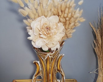 ヴィンテージ花瓶 / 取っ手付き花瓶 / 陶器の花瓶 - Etsy 日本
