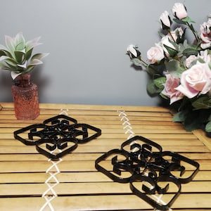 Vintage trivet / Wrought iron trivet / Pair of trivets / Trivet