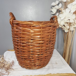 Panier en osier / Cache-pot en osier / Pot en rotin / Rattan basket