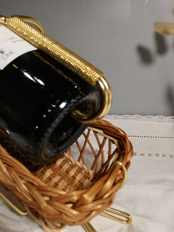 Wicker Bottle Holder Bottle Holder Rattan Bottle Holder