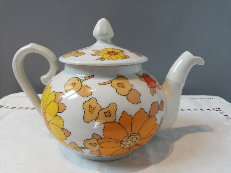 Pillivuyt Vintage Teapot Co. / Teapot / Cafeteria Etsy