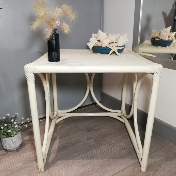 Table rotin / Table en osier / Table d'appoint / Rattan table / Table basse