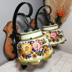 Wall lights / Flower lamps / Ceramic wall lights / Wall sconces / Vintage lamps