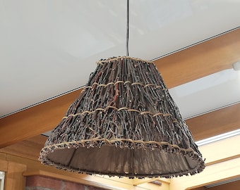 Wicker pendant light / Light fixture / Lamp / Chandelier / Rattan lampshade / Wicker pendant light / Rattan pendant light