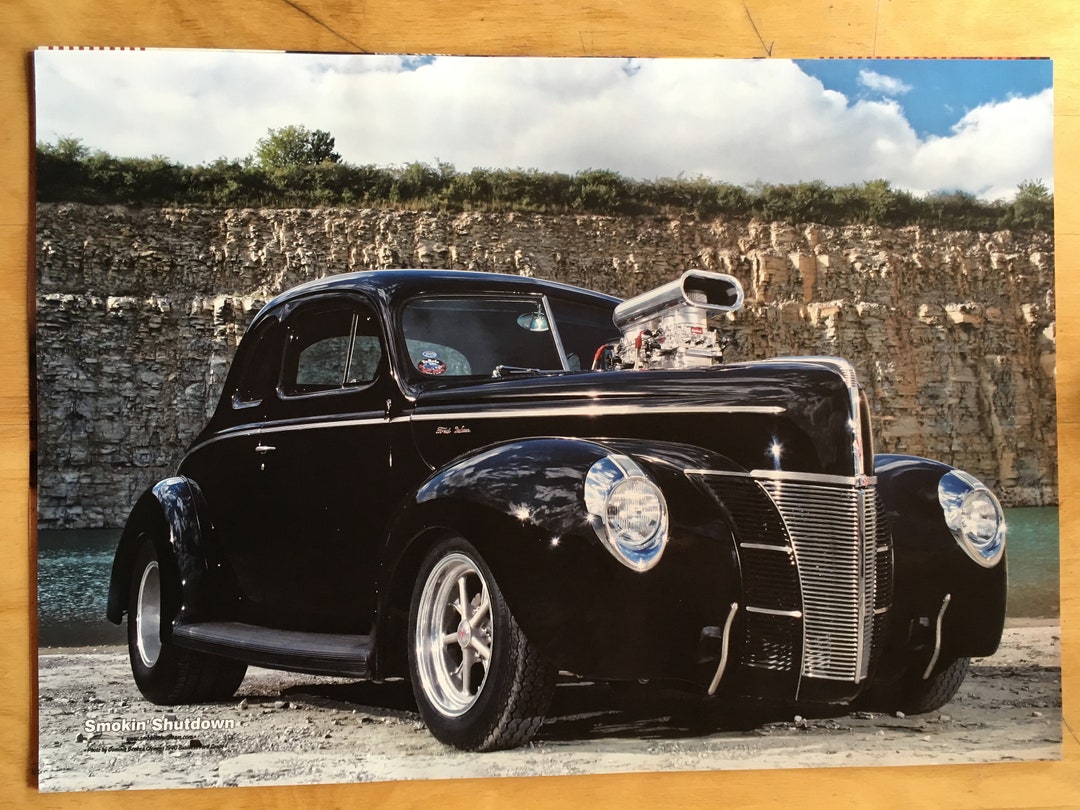 1940 Ford Coupe-hot Rod Poster - Etsy
