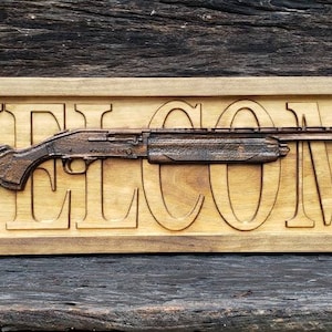 Shotgun Willkommensschild