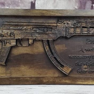 AK47 Replica With Second Amendment