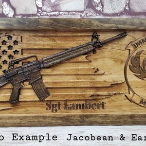 Anpassbares M16-Gewehr mit amerikanischer Flagge und individuellem Logo Ihrer Wahl