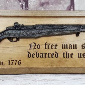 WWII M1 GARAND Rifle With Custom Wording
