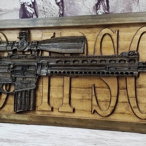 Custom Sniper Rifle Name Sign