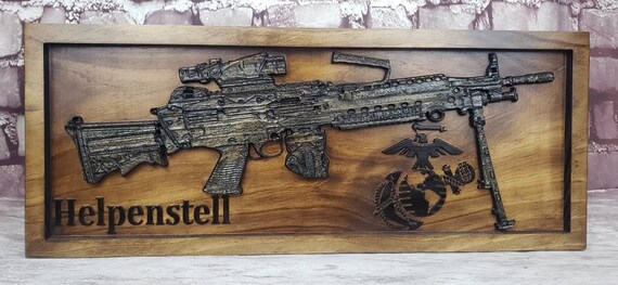 M249 Christmas 2022 M249 Saw Light Machine Gun | Etsy Uk
