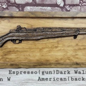 WWII M1 Garand Rifle With Your Choice Of Words & Font