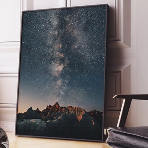 Poster Natur Sterne Sternenhimmel, High End Fotodruck, Photographie, Fotografie, Wandbild, verschiedene Formate, Landschaft, Nature, Bild