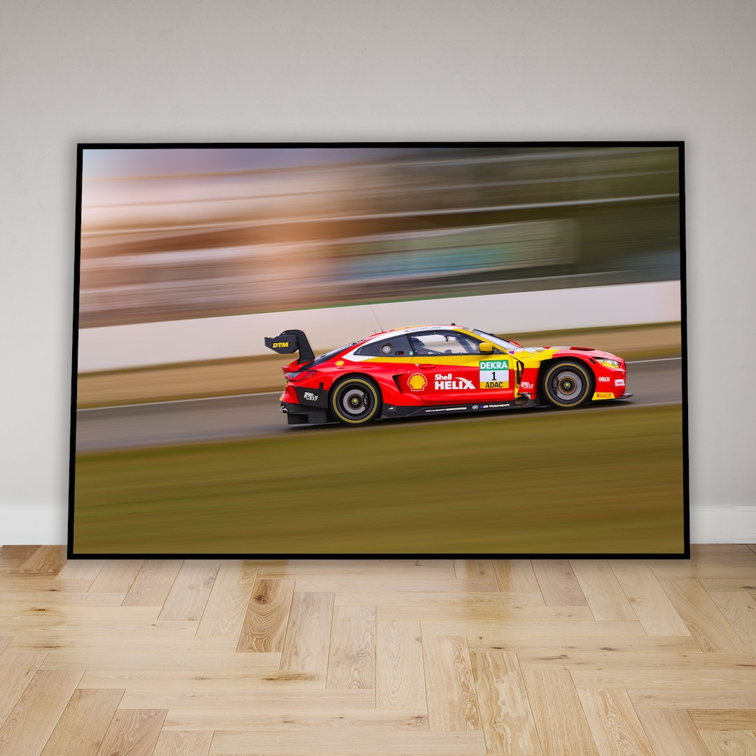 Buy Poster BMW M4 GT3 - Race Track Racing Car Racing Photo Poster Car ...